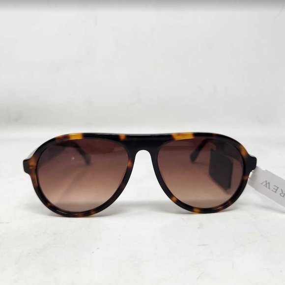 New women\'s J Crew Bondi acetate aviator sunglasses in tortoise shell / Kiwi main image 7